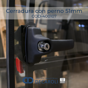 Cerradura con perno 51mm